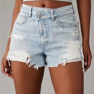 AE Strigid Denim Mom Short